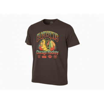 Chicago Blackhawks tricou de bărbați Sigma 47 Foundation brown