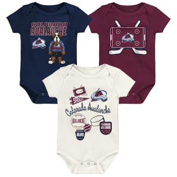 Colorado Avalanche body de copii Littlest Player 3Pk Creeper Se