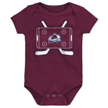 Colorado Avalanche body de copii Littlest Player 3Pk Creeper Se