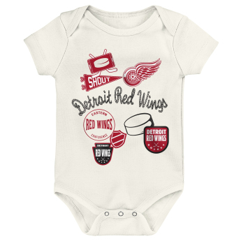 Detroit Red Wings body de copii Littlest Player 3Pk Creeper Se
