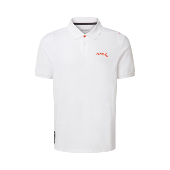 Aston Martin tricou polo AMR Logo white 2026