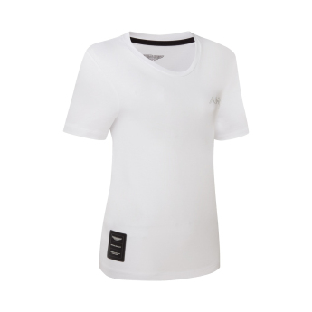Aston Martin tricou de dama AMR Logo white 2026