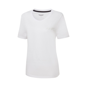 Aston Martin tricou de dama AMR Logo white 2026