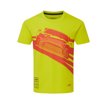 Aston Martin tricou de copii AMR Graphic yellow 2026