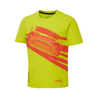 Aston Martin tricou de copii AMR Graphic yellow 2026