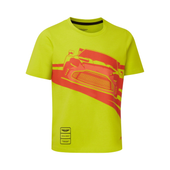 Aston Martin tricou de copii AMR Graphic yellow 2026