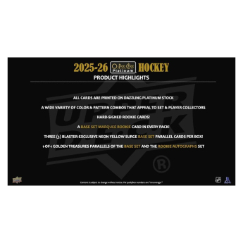 NHL cutii Cărți de hochei NHL 2025-26 Upper Deck O-Pee-Chee Platinum Blaster Box