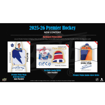 Hokejové karty NHL 2025-26 Upper Deck Premier Hockey Hobby Box