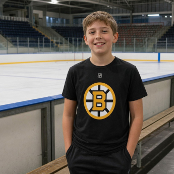 Boston Bruins tricou de copii David Pastrňák Flat Alt.Captains N&N Tee