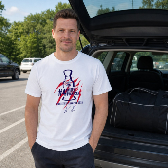 Florida Panthers tricou de bărbați Vítek Vaněček #92 Stanley Cup Champion 2025 White