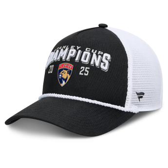 Florida Panthers șapcă de baseball 2025 Stanley Cup Champions A-Frame Roper Meshback Adjustable Black
