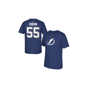 Tampa Bay Lightning tricou de bărbați NHL Braydon Coburn #55 Name & Number