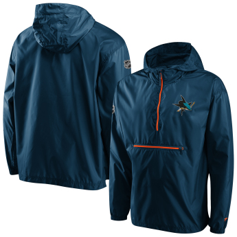 San Jose Sharks geacă de bărbați cu glugă Iconic Back To Basics Lightweight