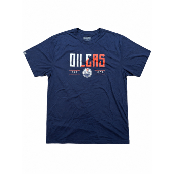 Edmonton Oilers tricou de bărbați NHL Splitter Tee