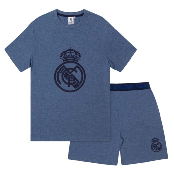 Real Madrid pijamale de bărbați Short Blue Marl
