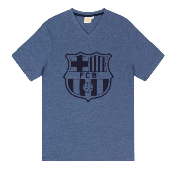 FC Barcelona pijamale de bărbați Short Blue Marl