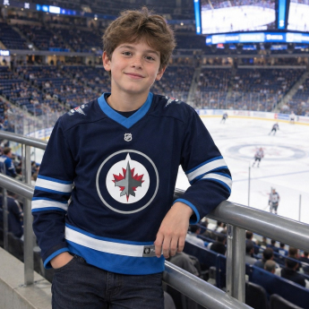 Winnipeg Jets tricou de hochei pentru copii blue Replica Home Jersey