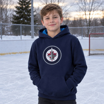 Winnipeg Jets hanorac cu glugă pentru copii Prime Po Flc Hood -Home