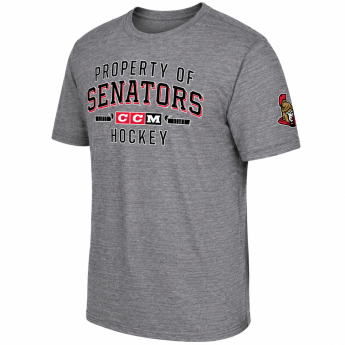 Ottawa Senators tricou de bărbați CCM Property Block Tri-Blend grey