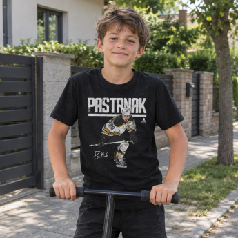 Boston Bruins tricou de copii David Pastrnak #88 Hyper WHT 500 Level black