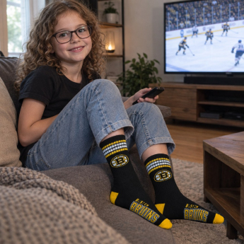 Boston Bruins șosete de copii 4 Stripes Crew