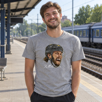 Boston Bruins tricou de bărbați David Pastrňák #88 Smile WHT 500 Level