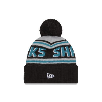 San Jose Sharks căciulă de iarnă NHL Pom Wordmark