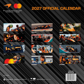 Mclaren Honda calendar Square 2027