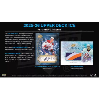 NHL cutii Cărți de hochei NHL 2025-26 Ice Hockey Hobby Box