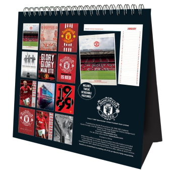 Manchester United calendar Desktop Calendar 2027