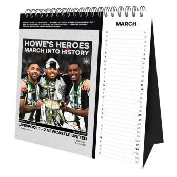 Newcastle United calendar de birou 2027
