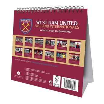 West Ham United calendar de birou 2027