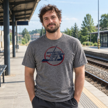 Winnipeg Jets tricou de bărbați grey Retro Tee