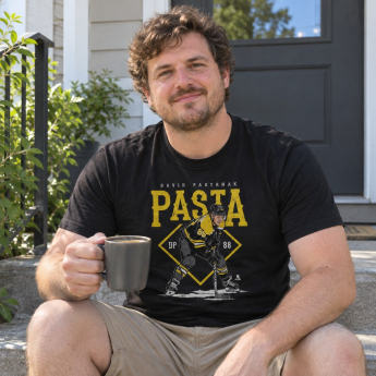 Boston Bruins tricou de bărbați David Pastrnak #88 Pasta WHT 500 Level