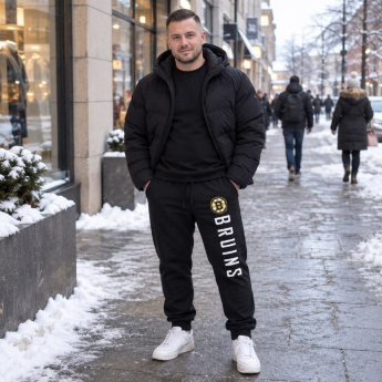 Boston Bruins pantaloni de trening pentru bărbați NHL Headline Pants Letter black