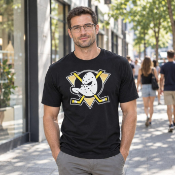Anaheim Ducks tricou de bărbați black Core Logo Tee
