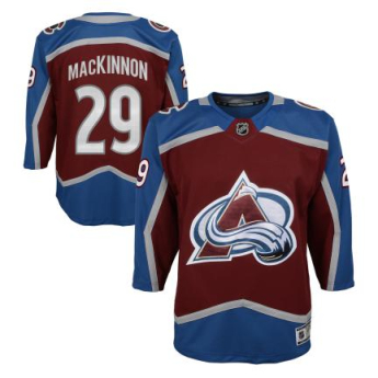 Colorado Avalanche tricou de hochei pentru copii Nathan Mackinnon Premier Home