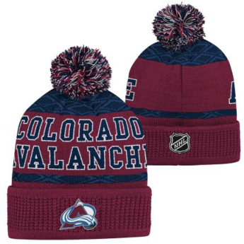 Colorado Avalanche căciula de iarnă pentru copii Puck Pattern Cuffed Pom