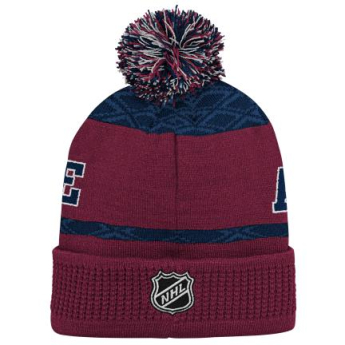 Colorado Avalanche căciula de iarnă pentru copii Puck Pattern Cuffed Pom