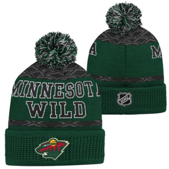 Minnesota Wild căciula de iarnă pentru copii Puck Pattern Cuffed Pom