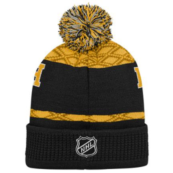 Pittsburgh Penguins căciula de iarnă pentru copii Puck Pattern Cuffed Pom
