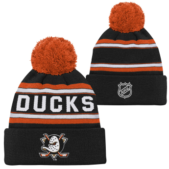 Anaheim Ducks căciula de iarnă pentru copii Jacquard Cuffed Knit With Pomeee