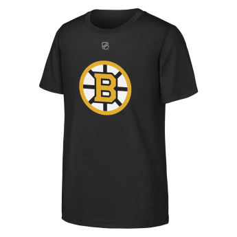 Boston Bruins tricou de copii David Pastrnak #88 NHL Flat Name & Number Short Sleeve Cotton