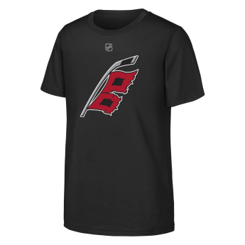 Carolina Hurricanes tricou de copii NHL Flat Name & Number Short Sleeve Cotton