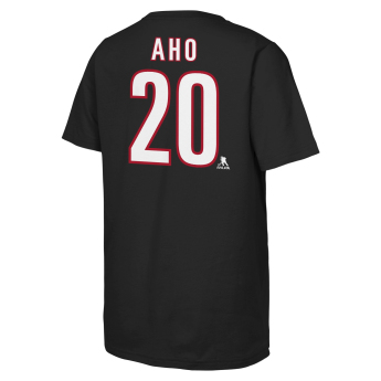 Carolina Hurricanes tricou de copii NHL Flat Name & Number Short Sleeve Cotton