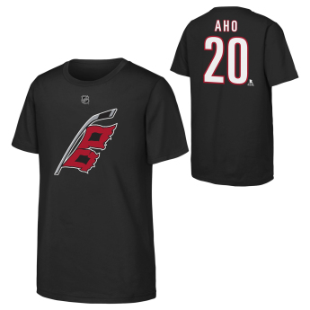 Carolina Hurricanes tricou de copii NHL Flat Name & Number Short Sleeve Cotton