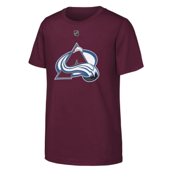 Colorado Avalanche tricou de copii NHL Flat Name & Number Short Sleeve Cotton