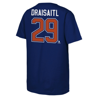 Edmonton Oilers tricou de copii NHL Flat Name & Number Short Sleeve Cotton