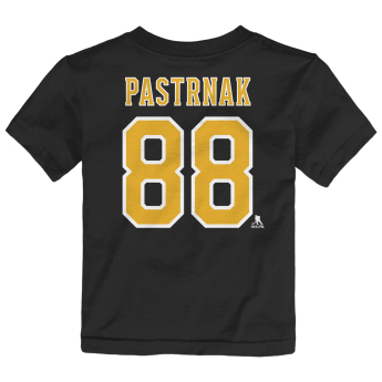 Boston Bruins tricou de copii NHL Flat Name & Number Short Sleeve Cotton