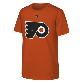 Philadelphia Flyers tricou de copii NHL Flat Name & Number Short Sleeve Cotton